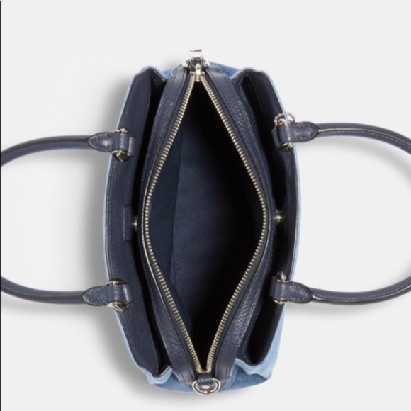 Coach Denim Mini Lillie Carryall NWT - Picture 2 of 10